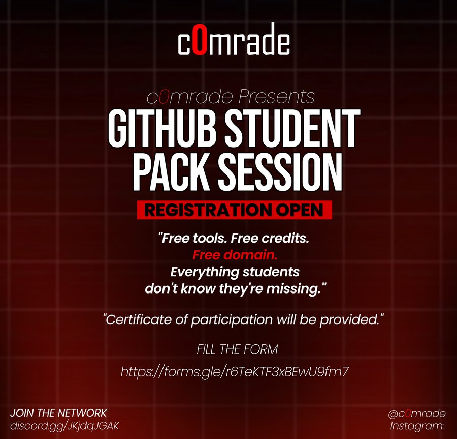 GitHub Student Pack Session